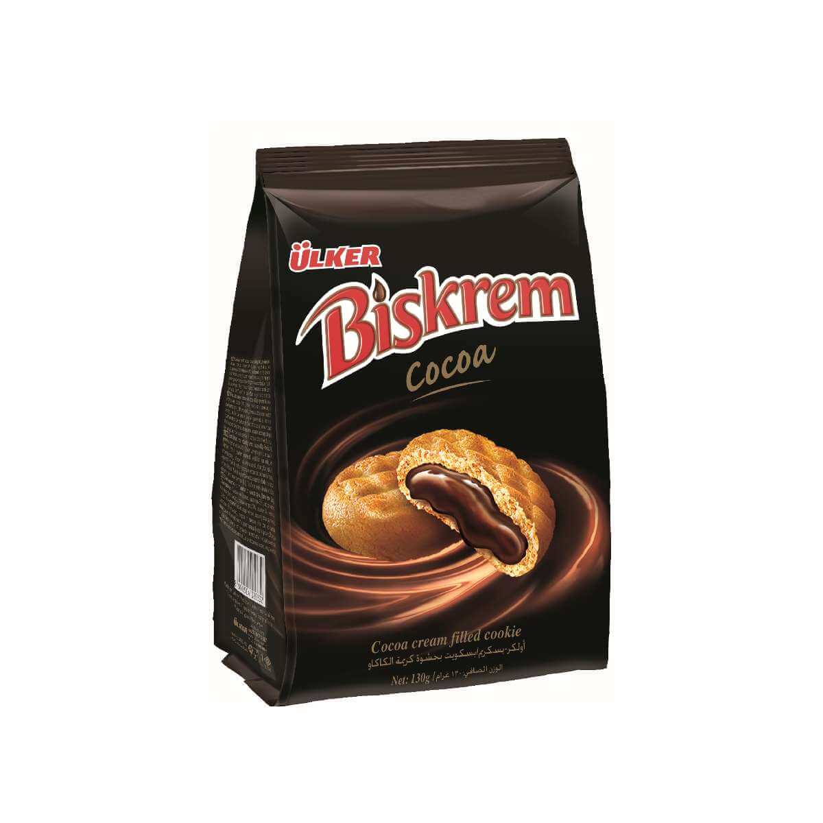 ULKER BISKREM COOKIES WITH COCOA CREAM FILLING – 200G-(12 PACK)