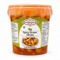 CASABLANCA SPICY GREEN OLIVES – 17.63 OZ (500G)