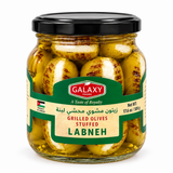 GALAXY GRILLED OLIVES STUFFED WITH LABNEH IN OLIVE OIL – 500G