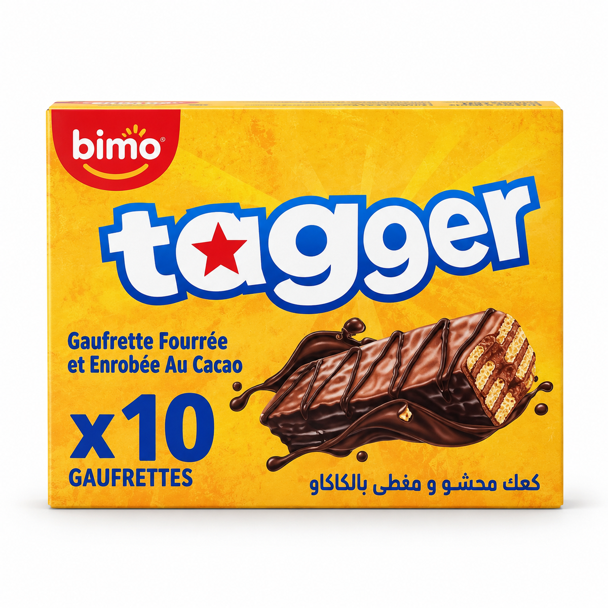 BIMO TAGGER CHOCOLATE WAFERS – 10 PACK