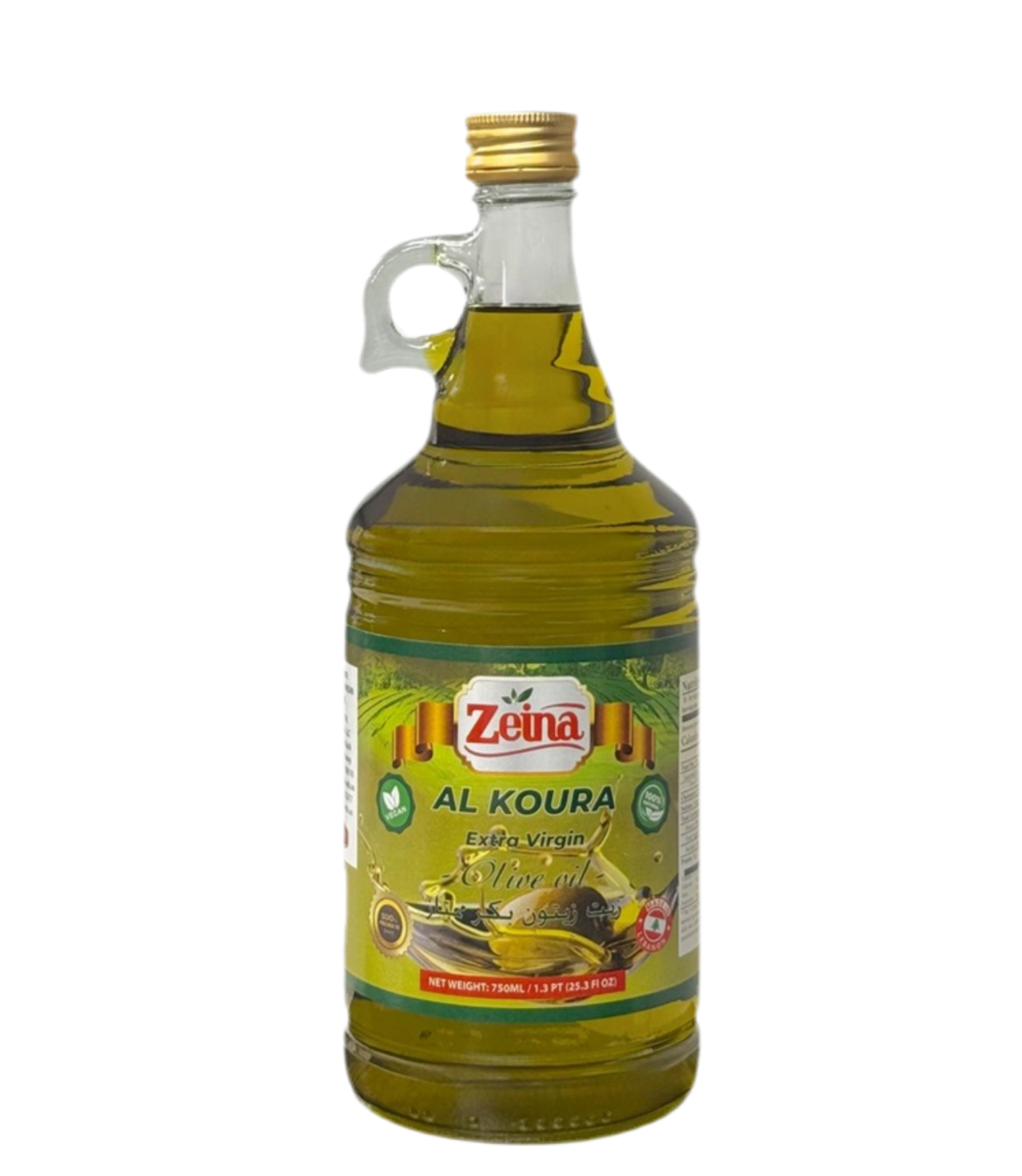 ZEINA ALKOURA EXTRA VIRGIN OLIVE OIL –25 FL OZ (750 ML)