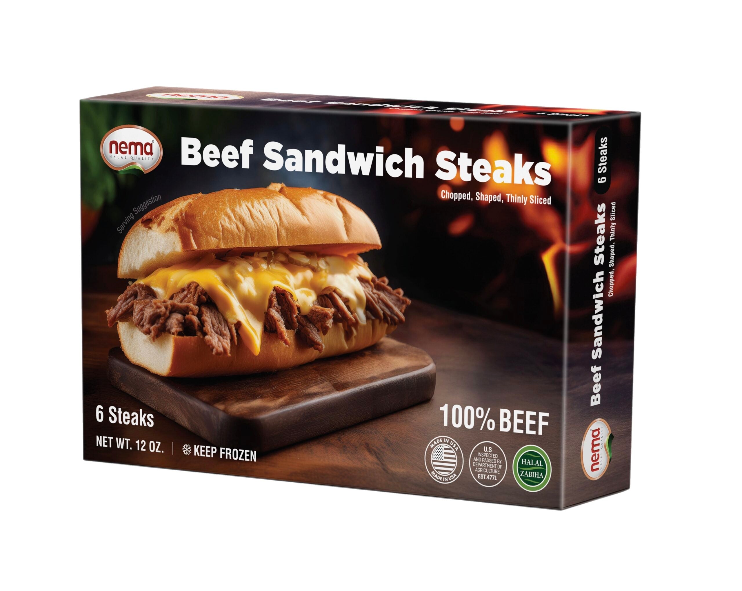 NEMA BEEF SANDWICH STEAK 6 STEAKS