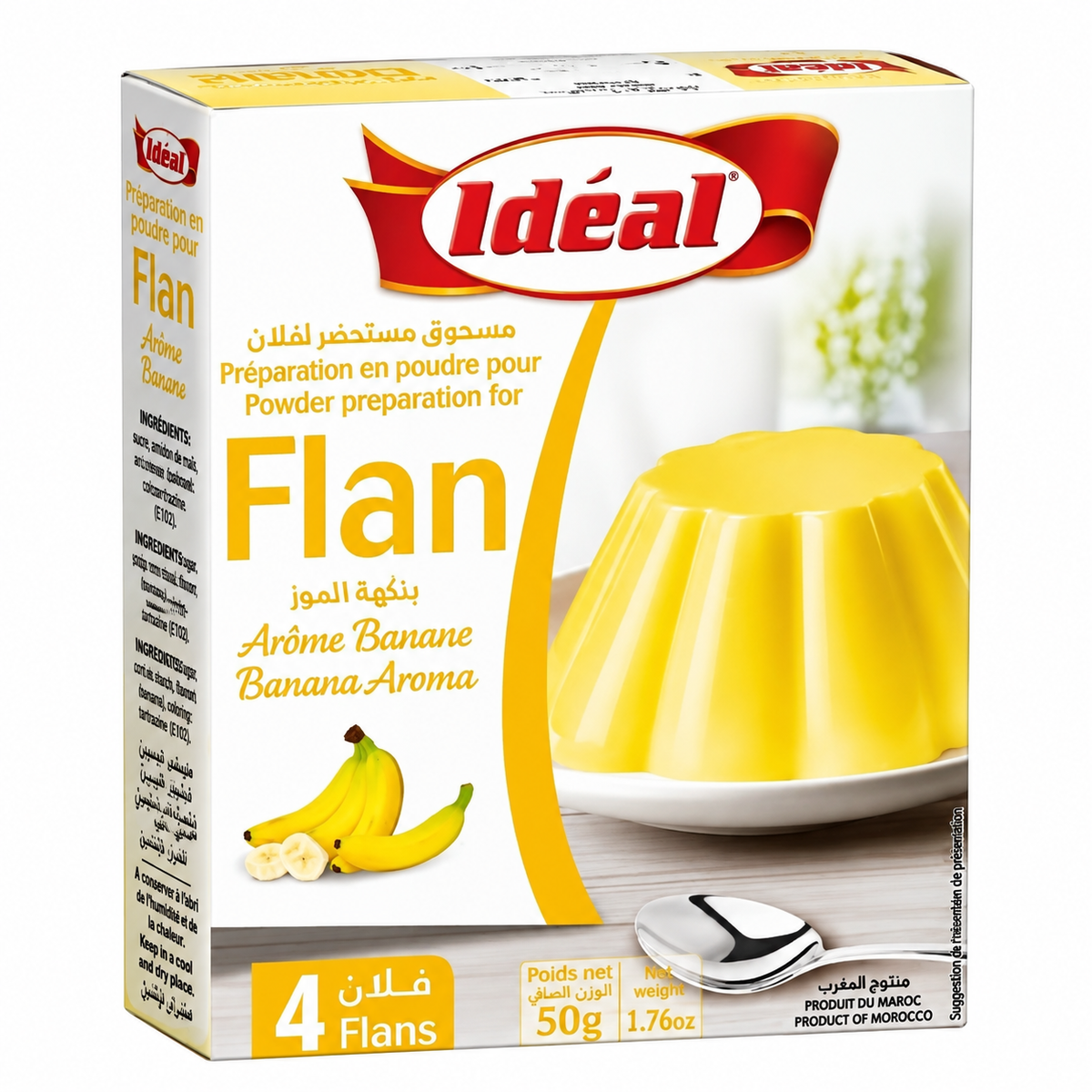 IDEAL BANANA FLAN MIX – 50G (4 FLANS)