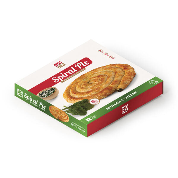 MODA SPIRAL PIE SPINACH & CHEESE -30 OZ (850G)