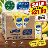 ALMARAI TREATS BANANA FLAVORED MILK – 200ML – 27 PACK