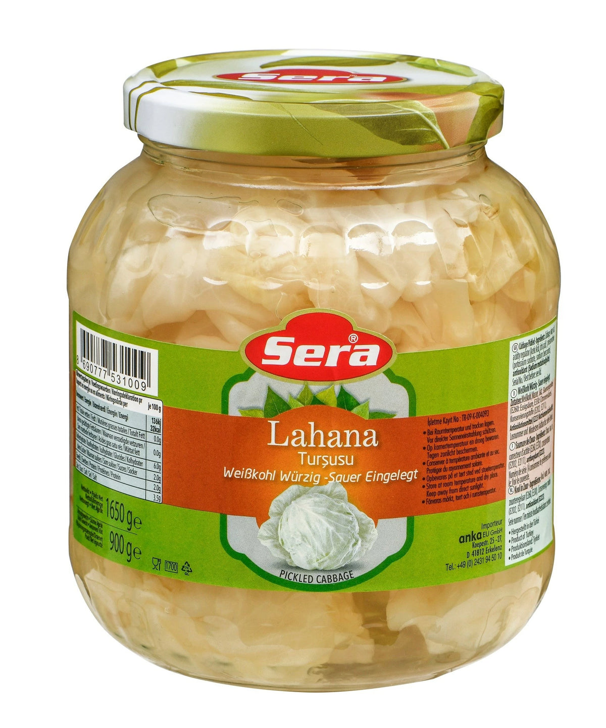 SERA PICKLED CABBAGE 900GR