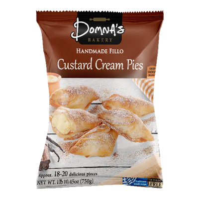 DOMNAS CREAM CUSTARD PIES 750G
