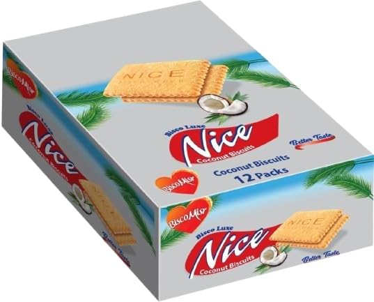 BISCO MAISR NICE COCONUT BISCUITS 6-PIECES 45G 12-PACK