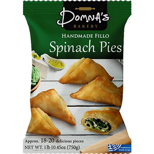 DOMNAS MINI SPINACH PIES 750 G