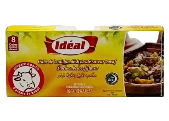 IDEAL MOROCCAN BEEF STOCK CUBES – 8 CUBES 76G