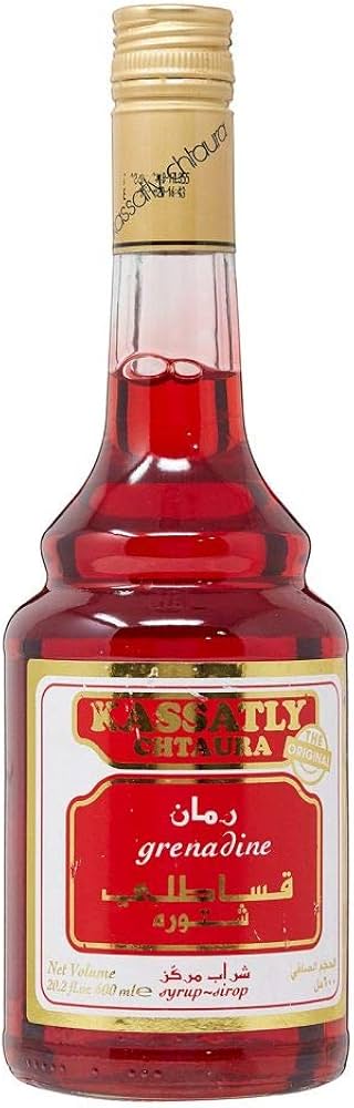 KASSATLY CHTAURA GRENADINE SYRUP 20.2 OZ (600 ML)