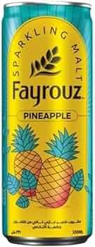 FAYROUZ PINEAPPLE NON-ALCOHOLIC MALT DRINK 330ML (24-PACK)