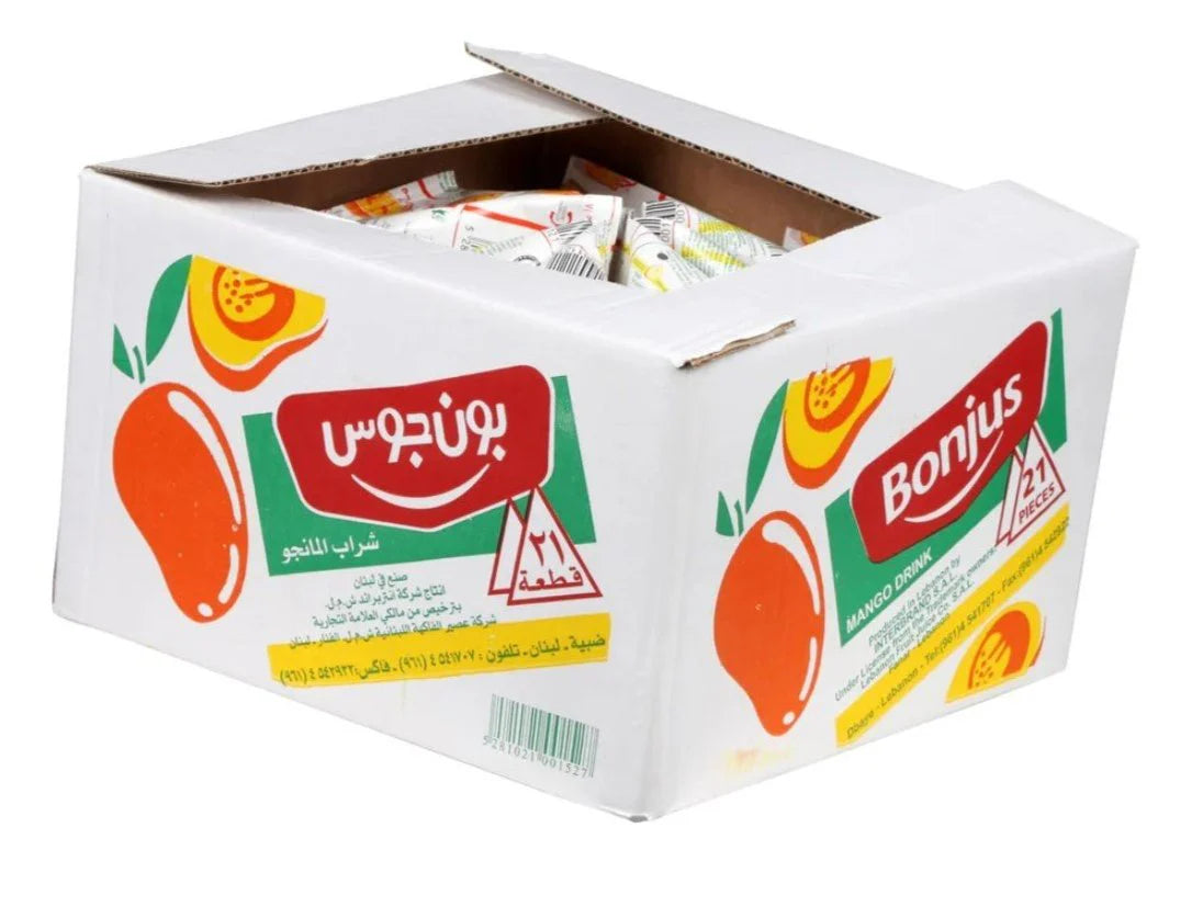 BONJUS MANGO JUICE DRINK – 6 FL OZ EACH, 21 PACK