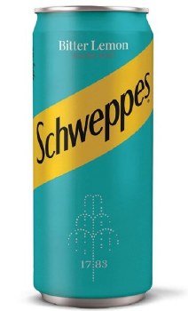 SCHWEPPES BITTER LEMON SODA – 330ML