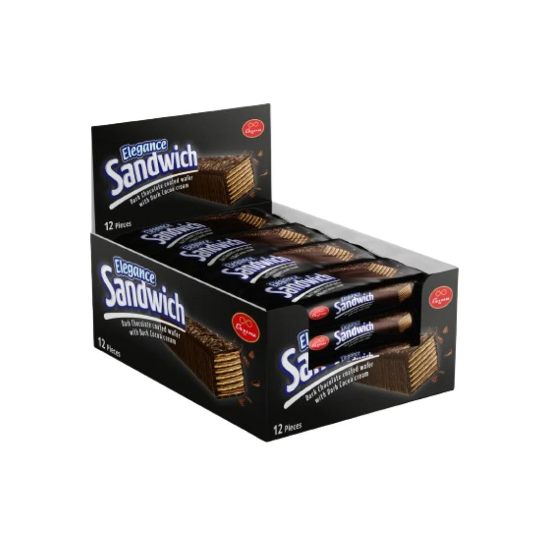 ELEGANCE SANDWHICH DARK CHOCOLATE 12PCS