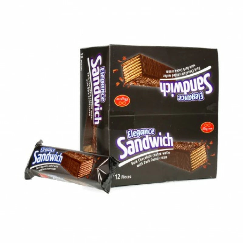 ELEGANCE SANDWHICH DARK CHOCOLATE 12PCS