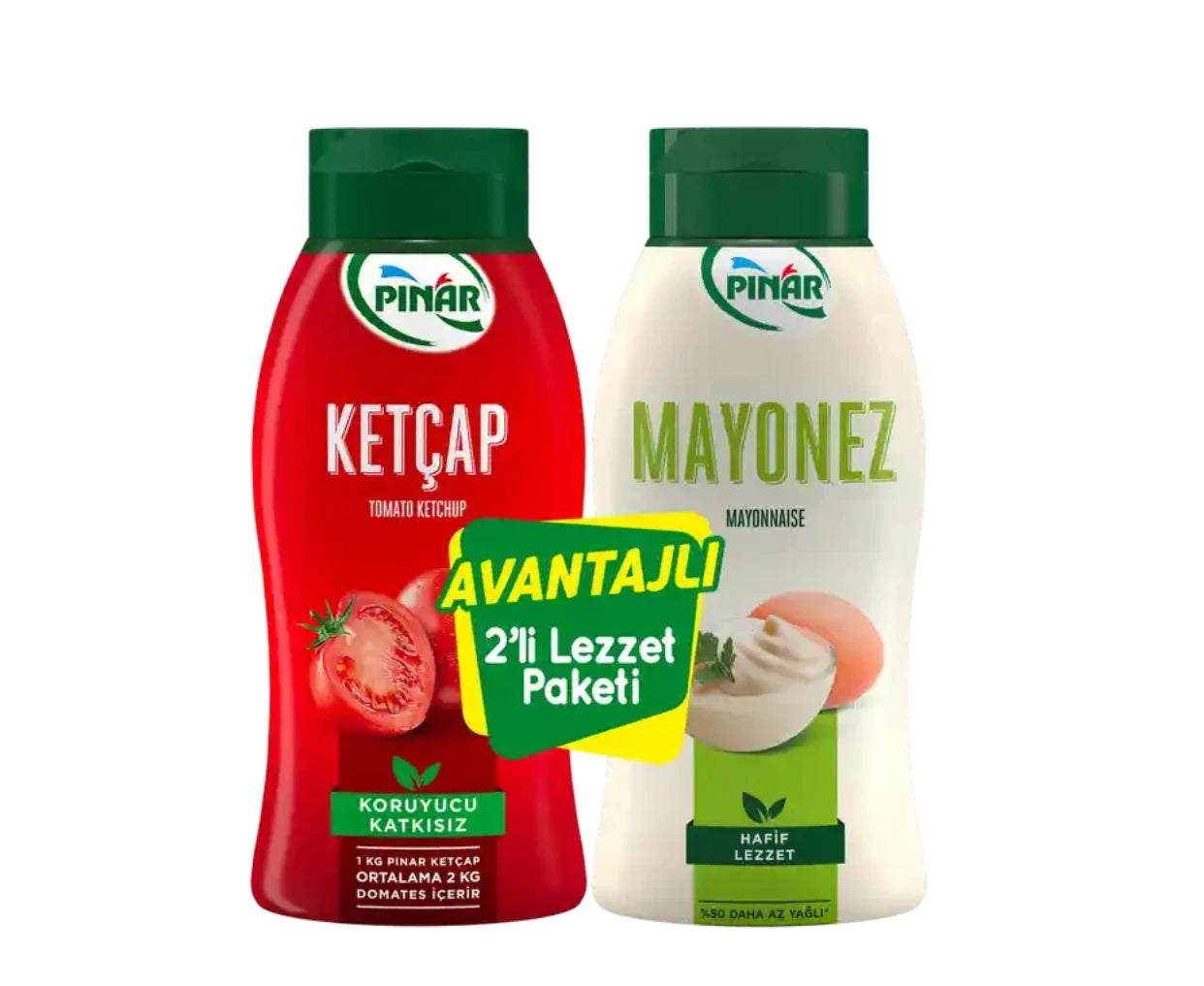 PINAR KETCHUP 600G & MAYONNAISE 50% LESS FAT 500G SET
