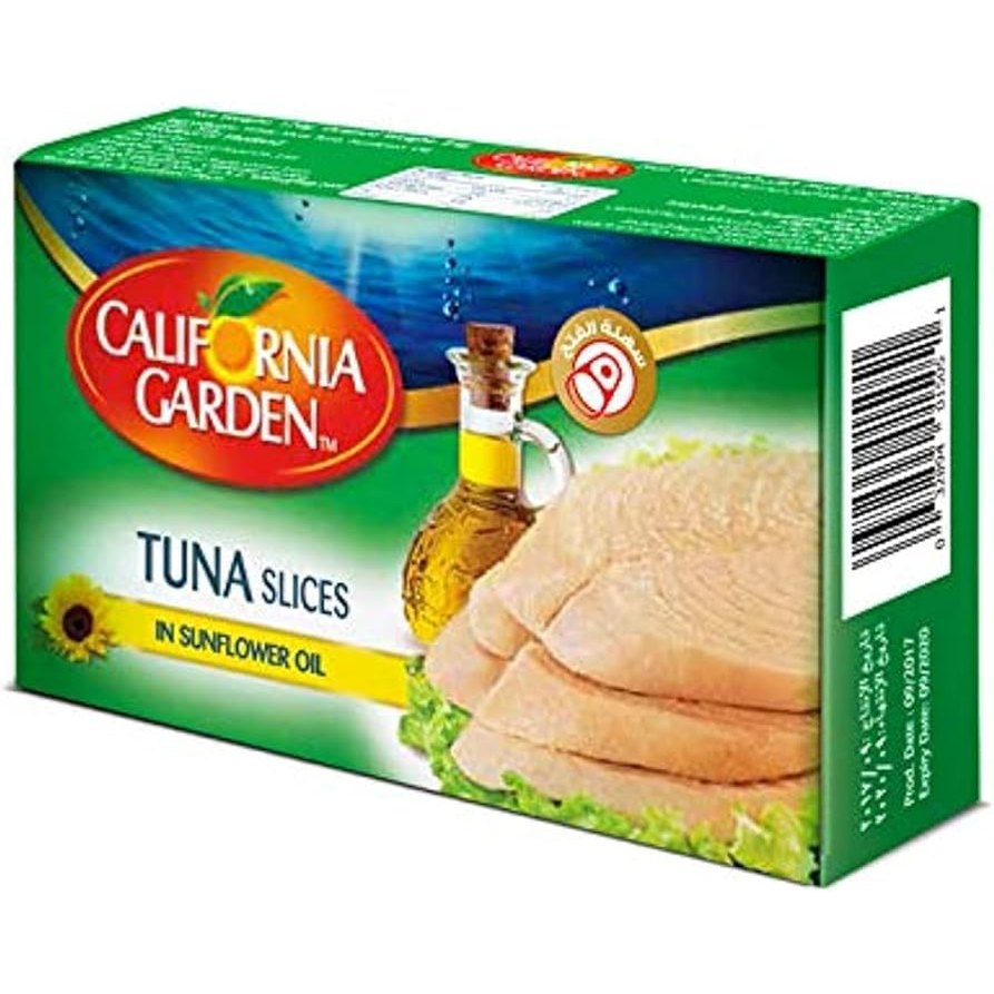 CALIFORNIA GARDEN TUNA SLICES IN SUNFLOWER OIL 120G