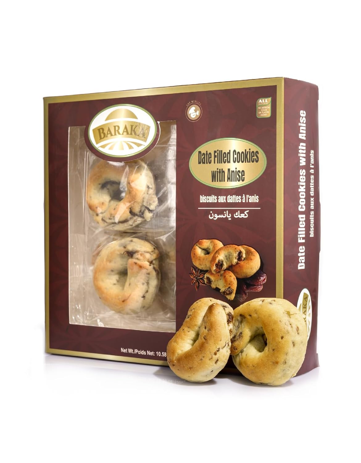 BARAKA COOKIES DATE FILLED WITH ANISE 300GR