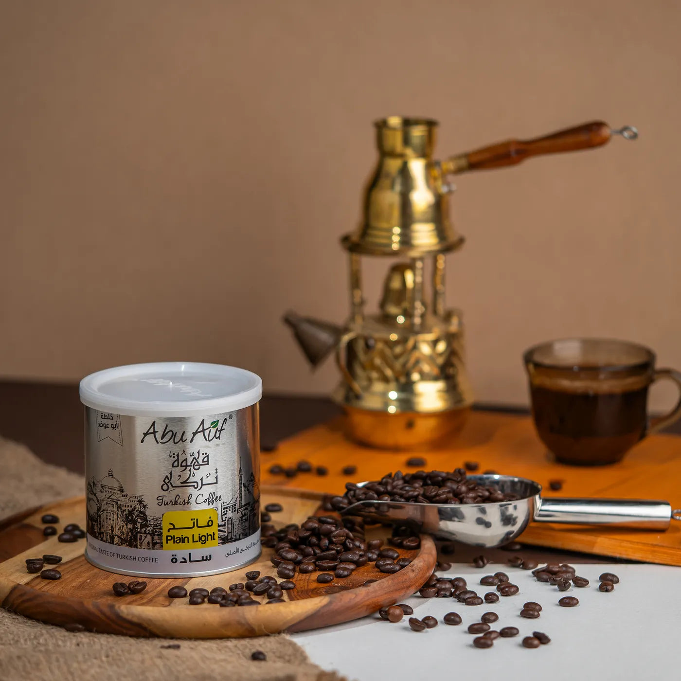 ABU AUF LIGHT ROASTED PLAIN TURKISH COFFEE 200 G
