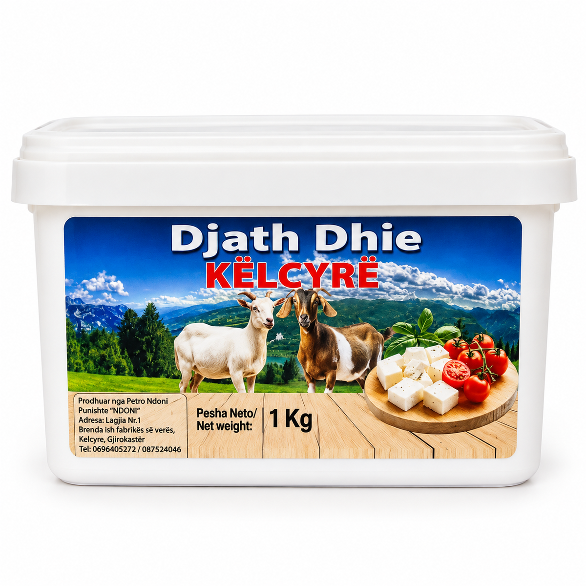 KELCYRE  GOAT FETA CHEESE 1KG