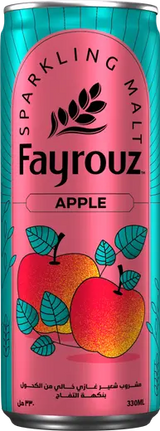 FAYROUZ APPLE NON-ALCOHOLIC MALT DRINK 330ML (24-PACK)