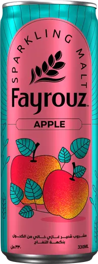 FAYROUZ APPLE NON-ALCOHOLIC MALT DRINK 330ML (24-PACK)