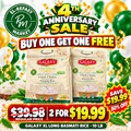 GALAXY EXTRA LONG GRAIN BASMATI RICE – 10 LB-2 PACK