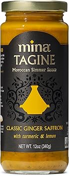 MINA TAGINE MOROCCAN- CLASSIC GINGER SAFFRON SAUCE 12 OZ