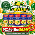 CHTURA GARDEN HUMMUS TAHINA 430G- 5 PACK