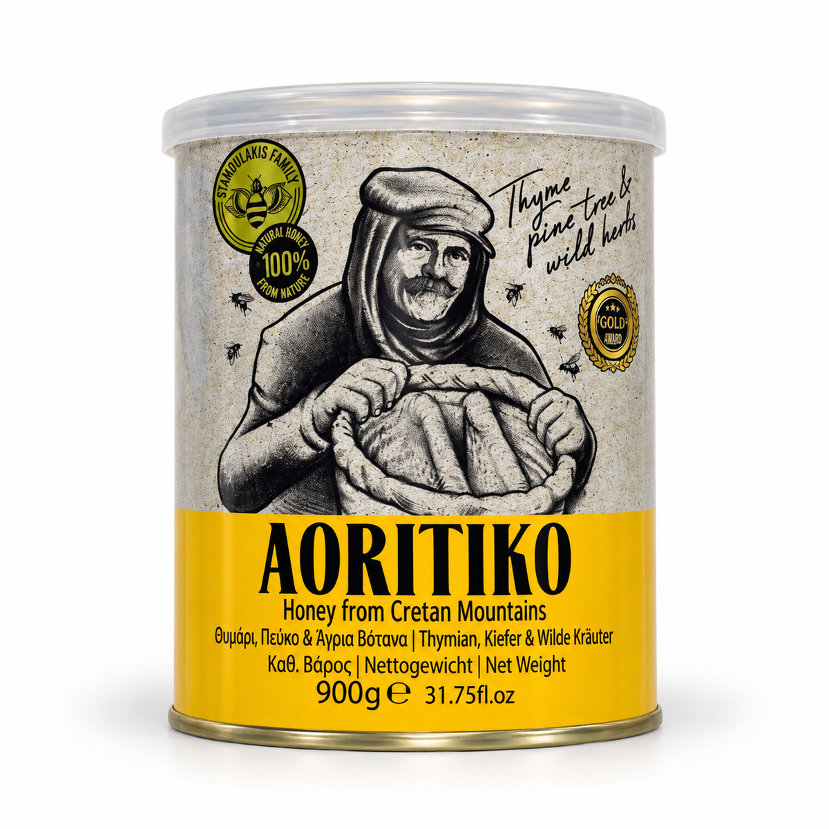 AORITIKO CRETAN MOUNTAIN THYME & PINE HONEY – 900G