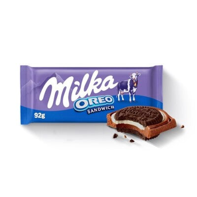 MILKA OREO SANDWICH CHOCOLATE BAR - 92G