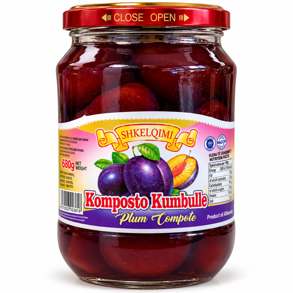 SHKELQIMI PLUM COMPOTE – 680G