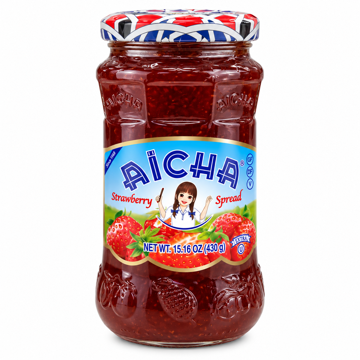 AICHA STRAWBERRY JAM SPREAD – 15.16 OZ (430G)