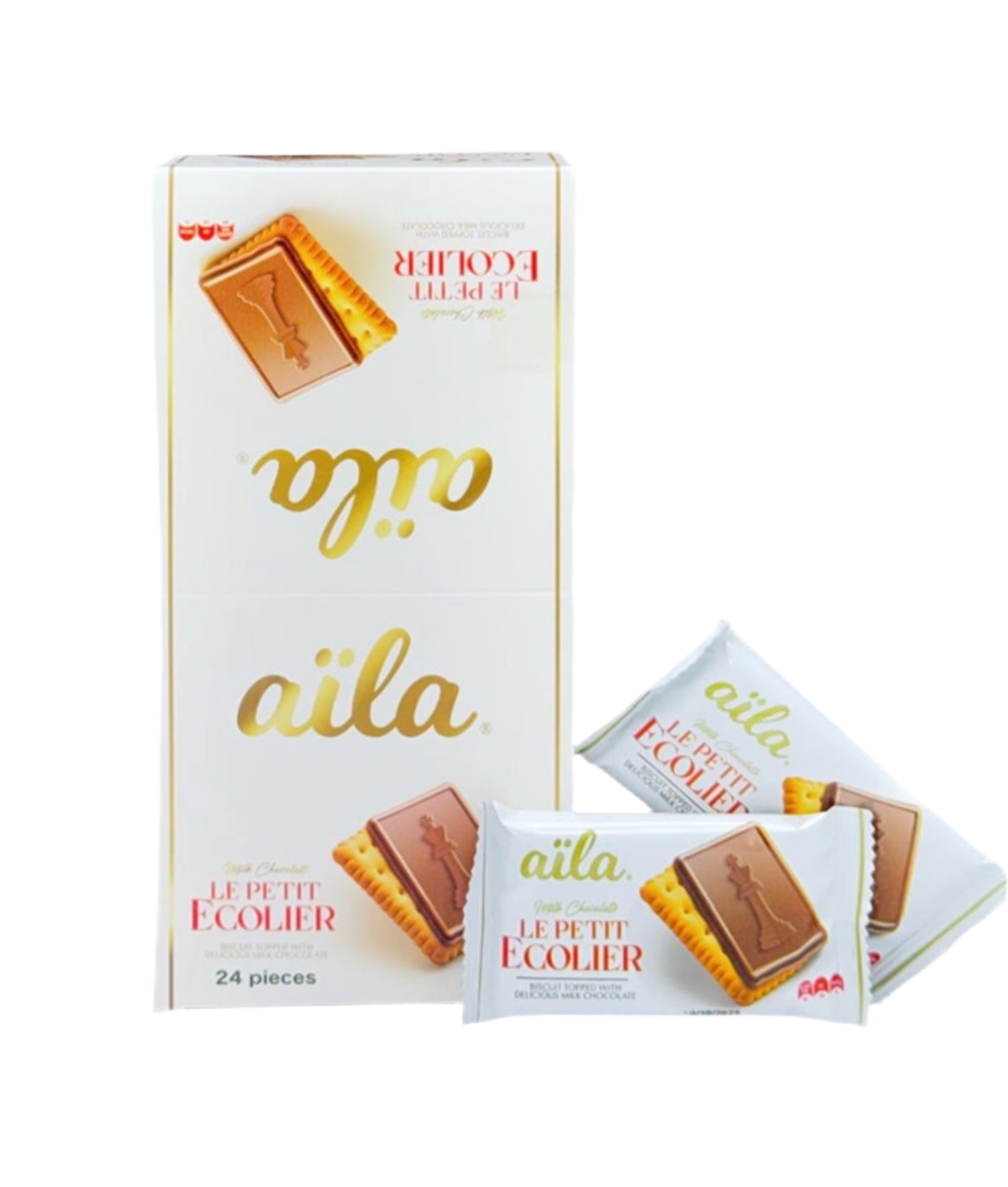 AILA LE PETIT ECOLIER MILK CHOCOLATE BISCUITS – 20G × 24 PCS