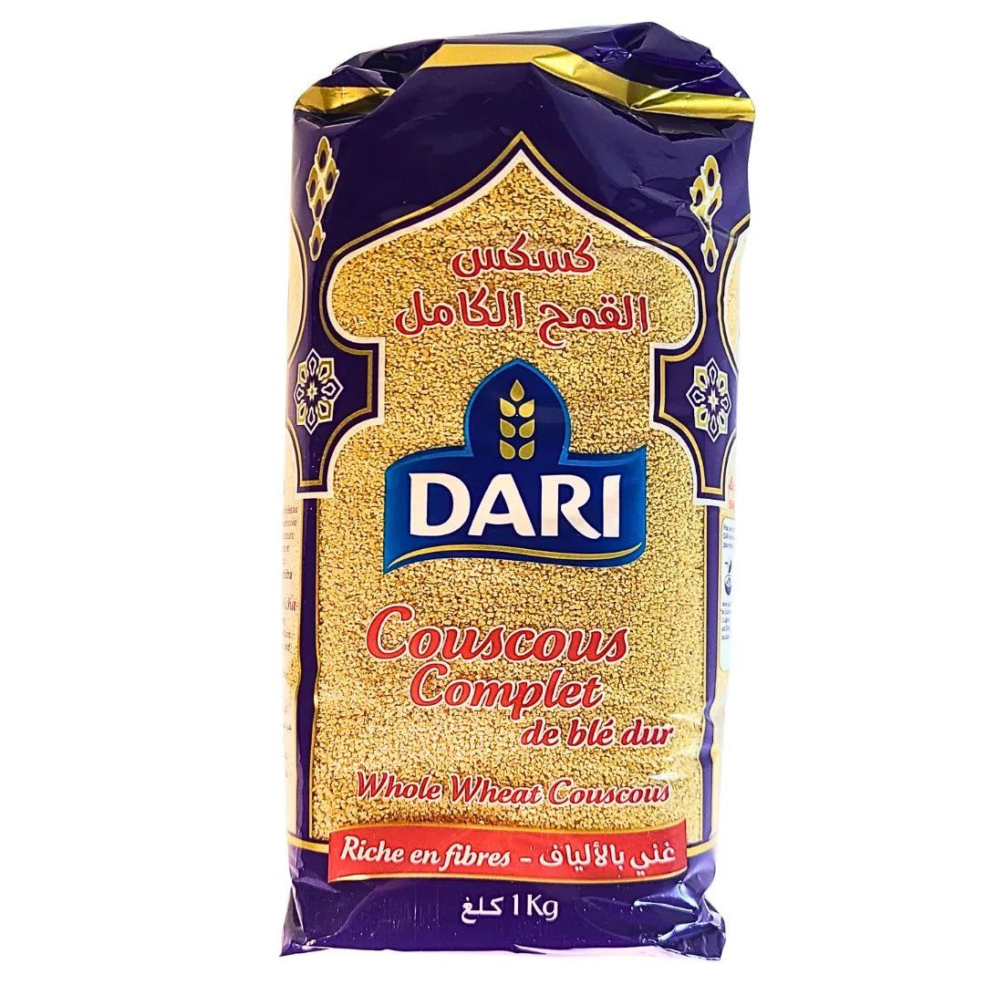 DARI COUSCOUS WHOLE WHEAT 1KG