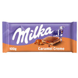 MILKA CREME CARAMEL CHOCOLATE BAR - 100G