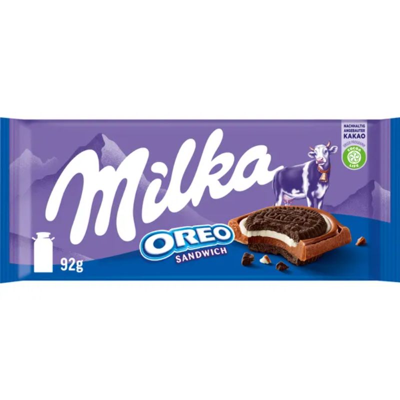 MILKA OREO SANDWICH CHOCOLATE BAR - 92G