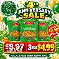 GALAXY PEAS WITH CARROT 400G-3 PACK