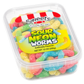 SWEETS THROUGH THE AGES GUMMY WORMS SOUR NEON 10OZ (285G)