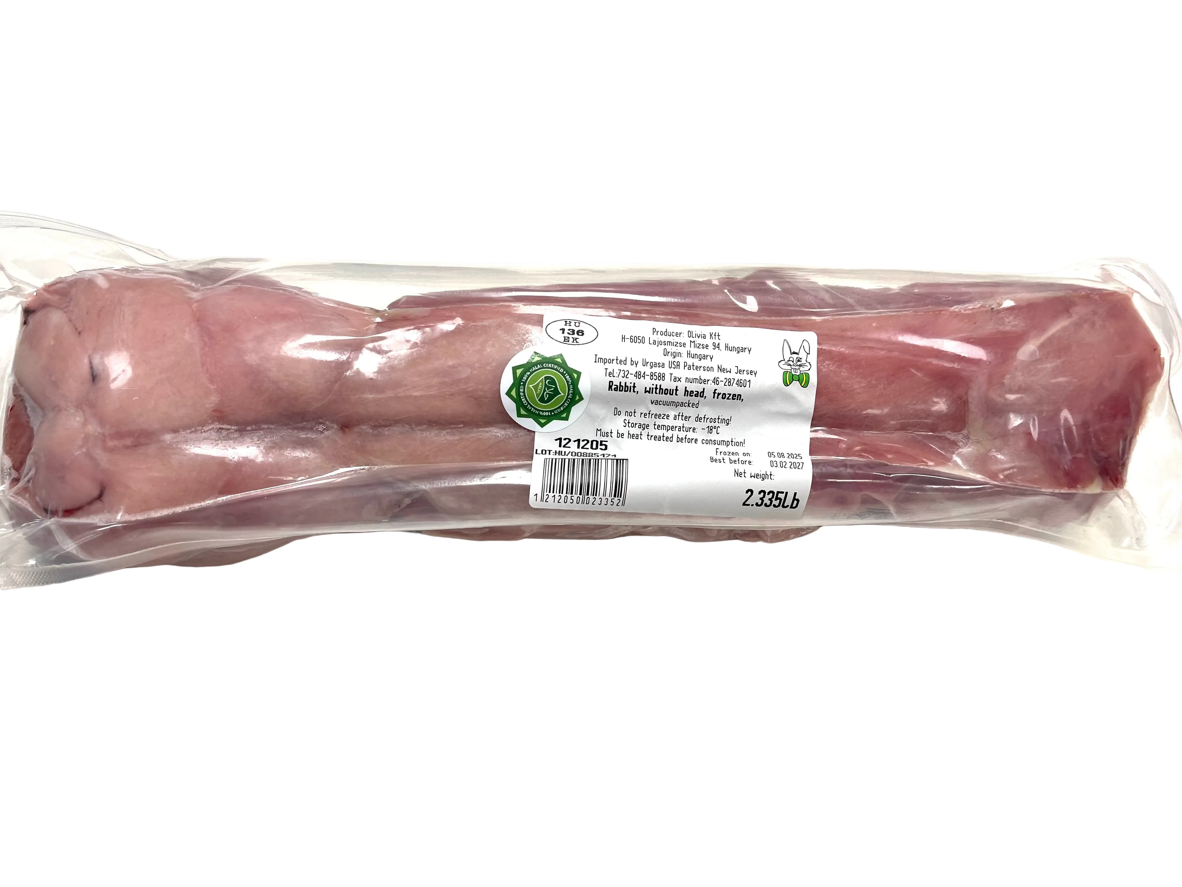 VALLEY'S HALAL RABBIT WITHOUT HEAD