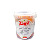 ZEINA GREEN OLIVES SPICY 1LB