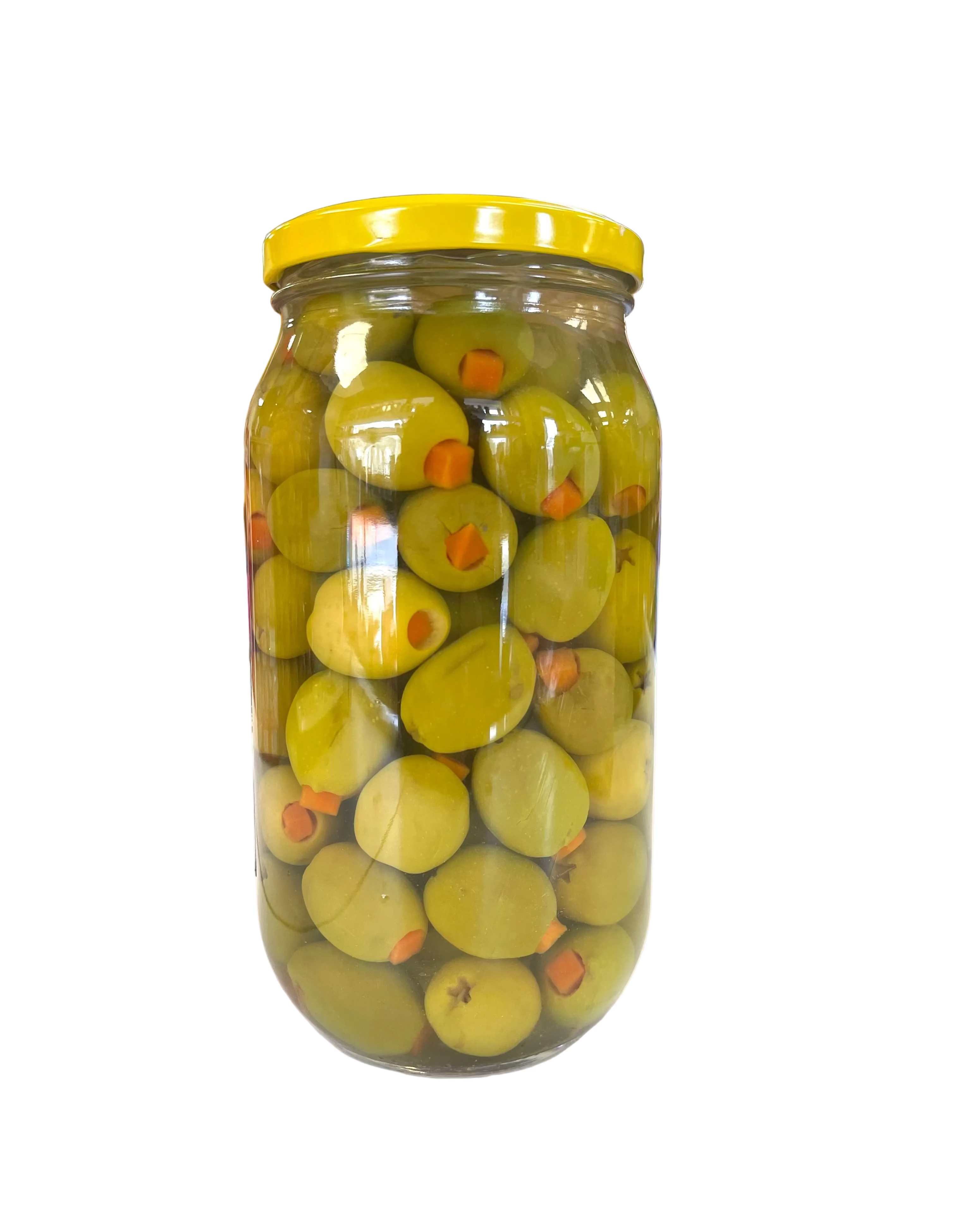 SULTAN GREEN OLIVES STUFFED WITH CARROT 1KG