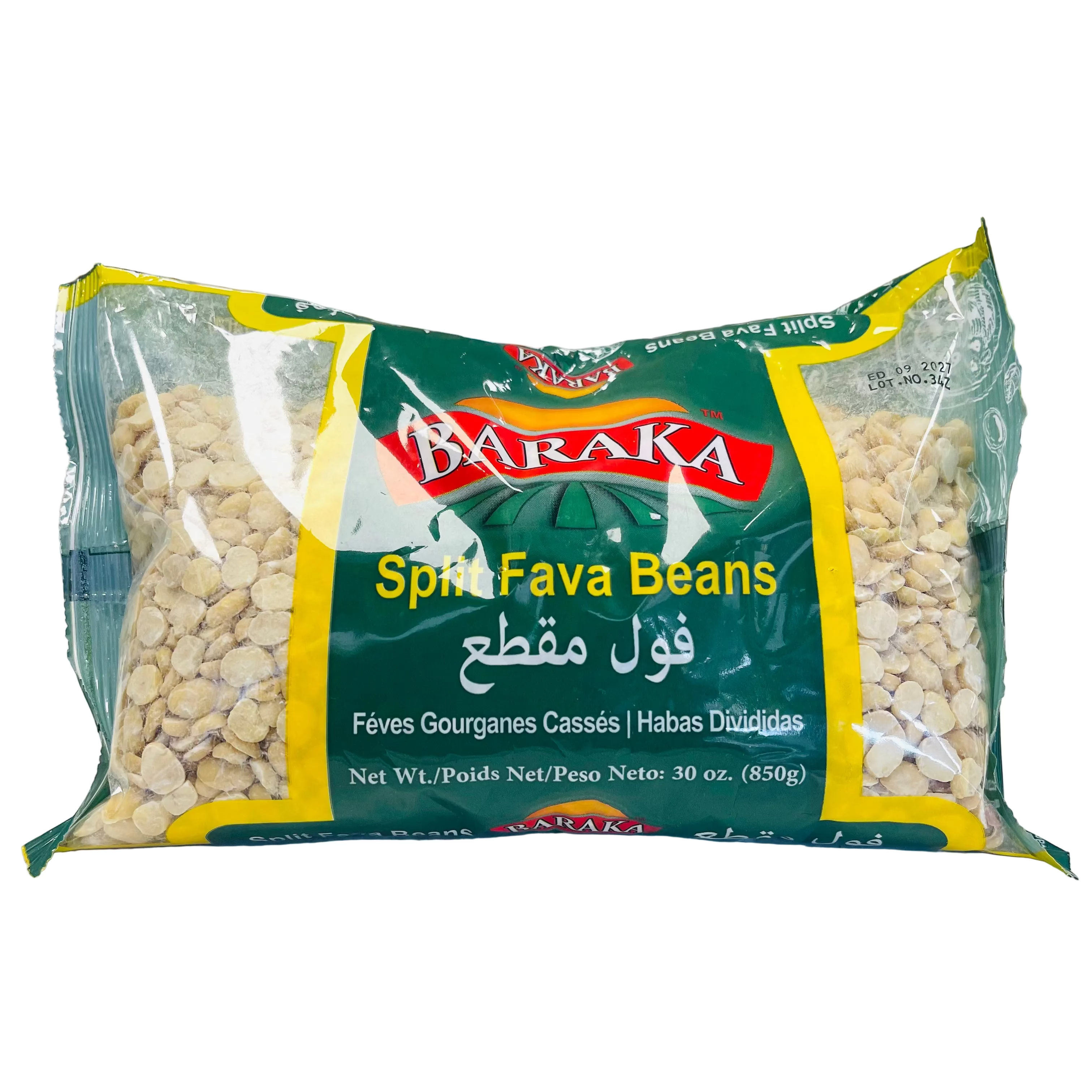 BARAKA SPLIT FAVA BEANS 850G