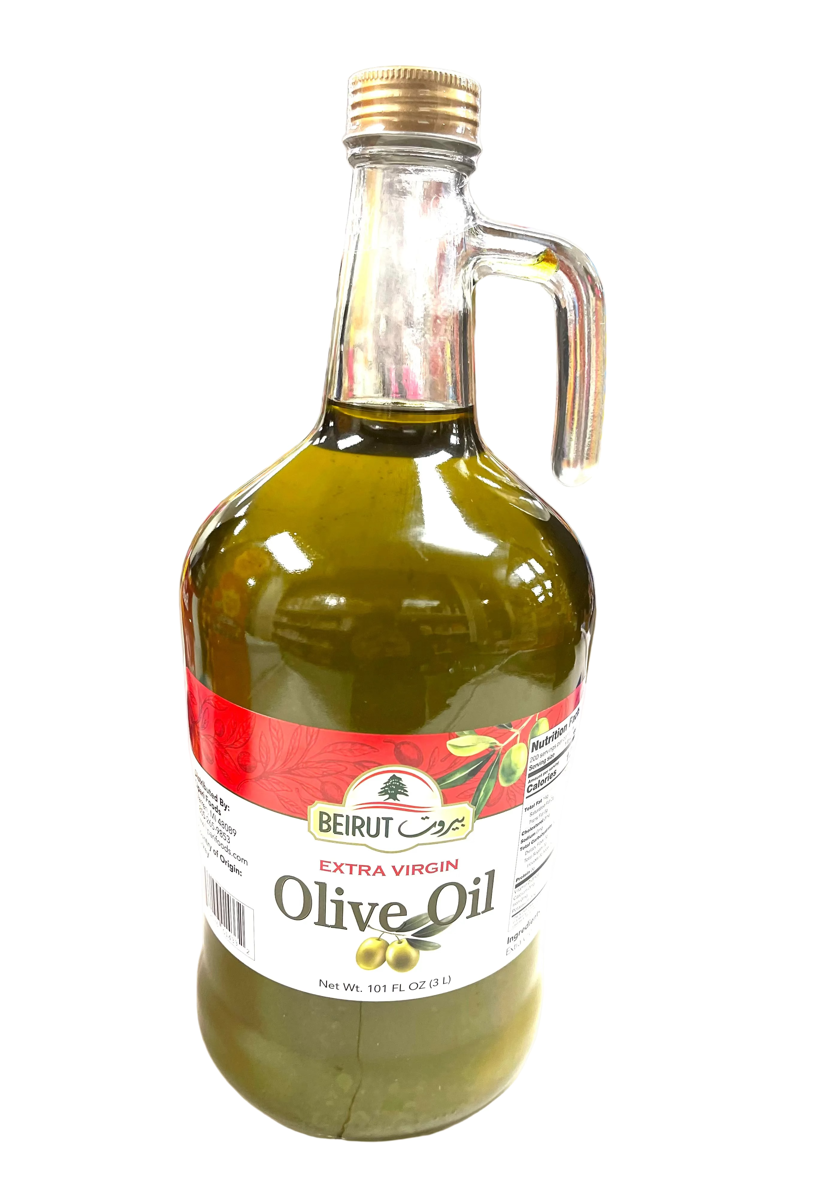 BEIRUT EXTRA VIRGIN OLIVE OIL 101 OZ 3L