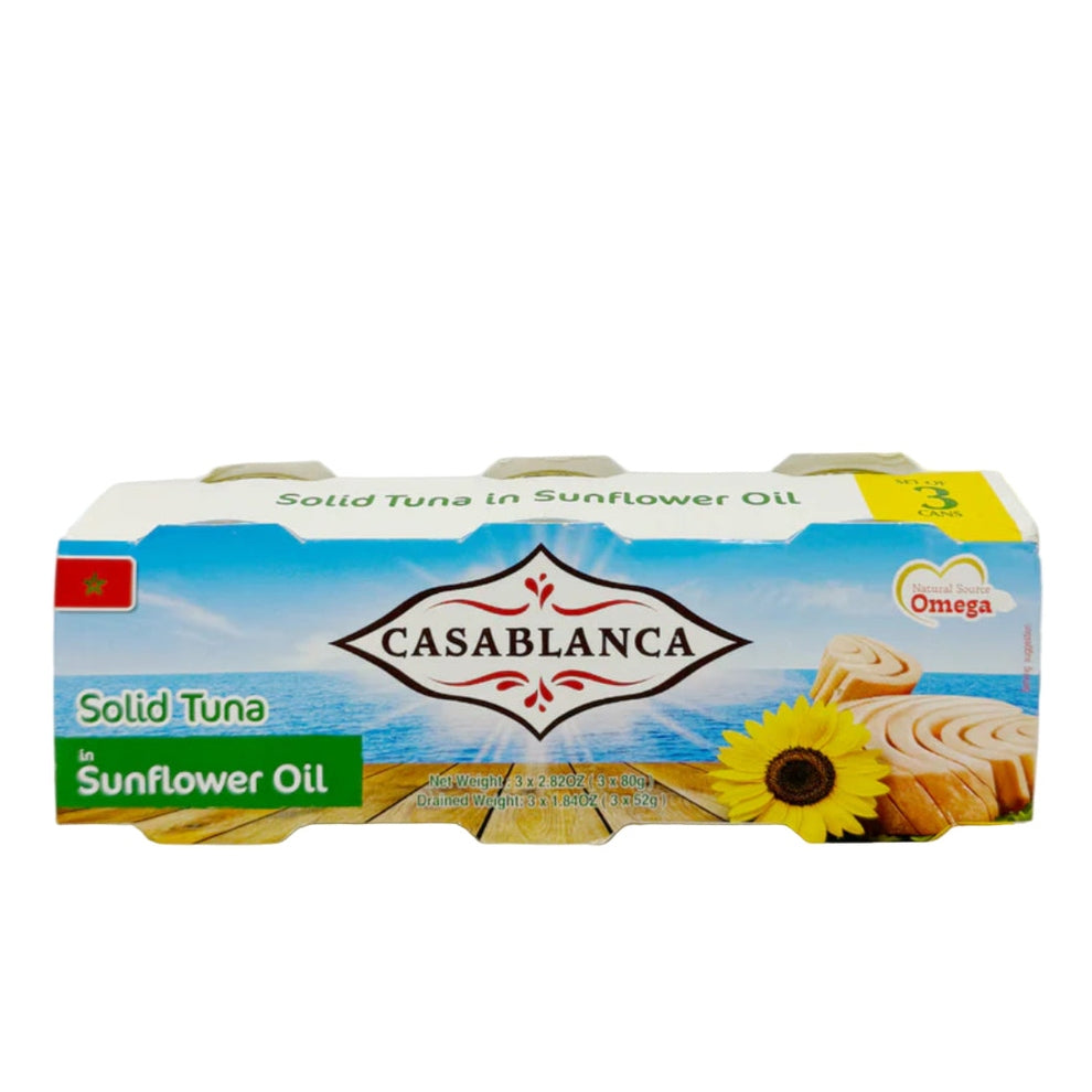 CASABLANCA TUNA SUNFLOWER OIL 3PC