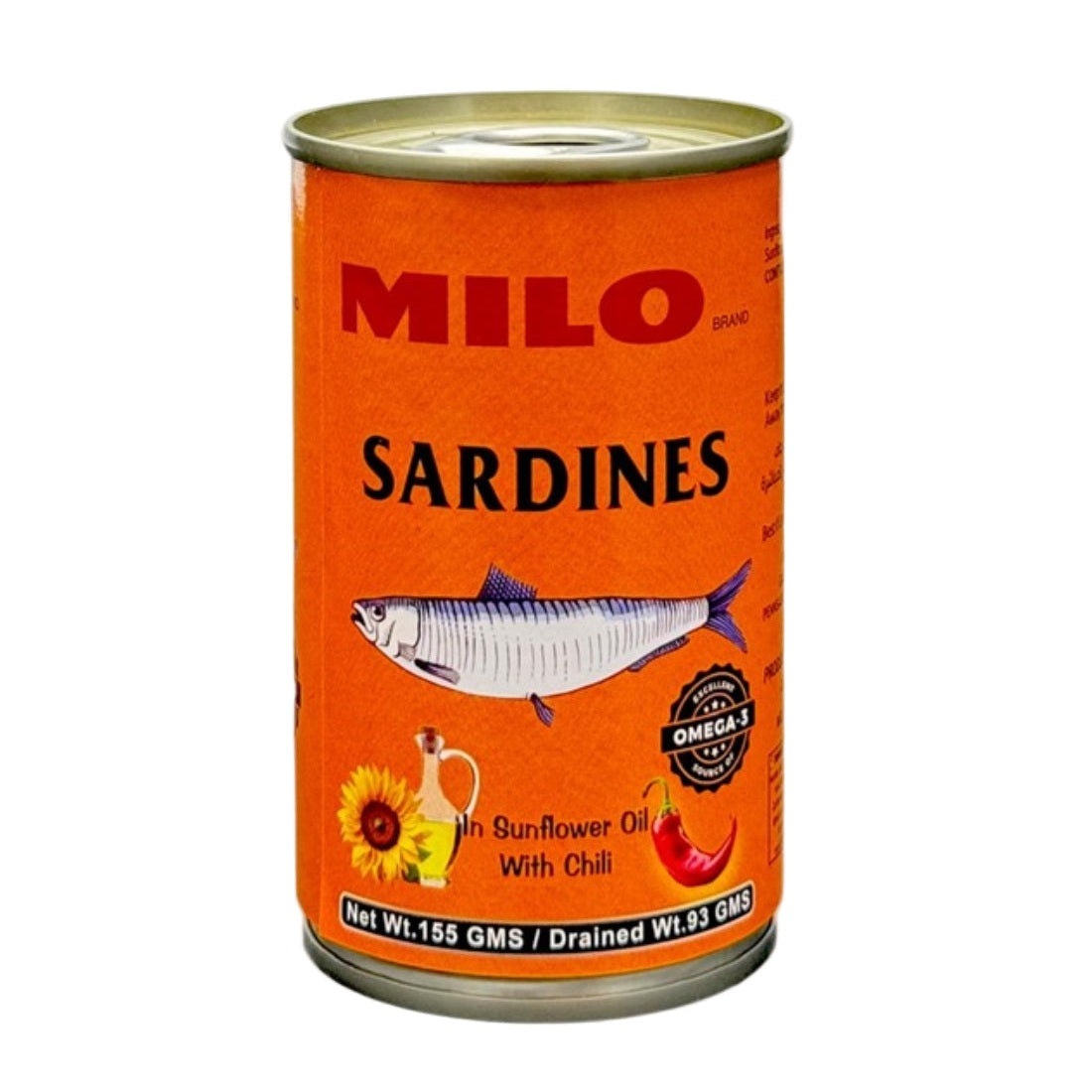 MILO SARDINES IN OIL W CHILLI 150G