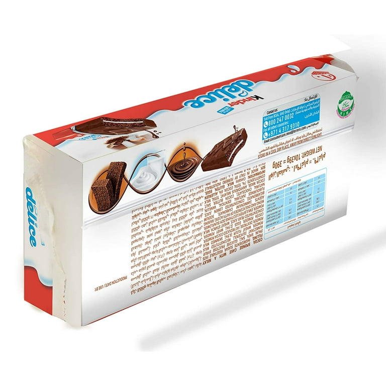 FERRERO KINDER DELICE CHOCOLATE CAKE 39G (10PACK)
