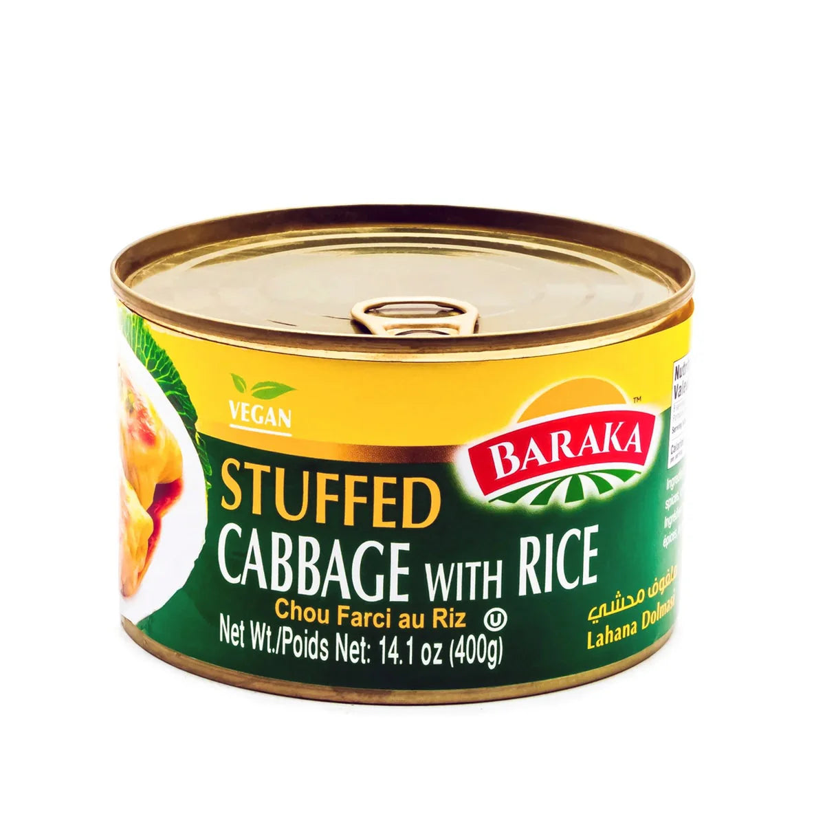 BARAKA STUFFED CABBAGE WITH RICE 14.1OZ (400G)