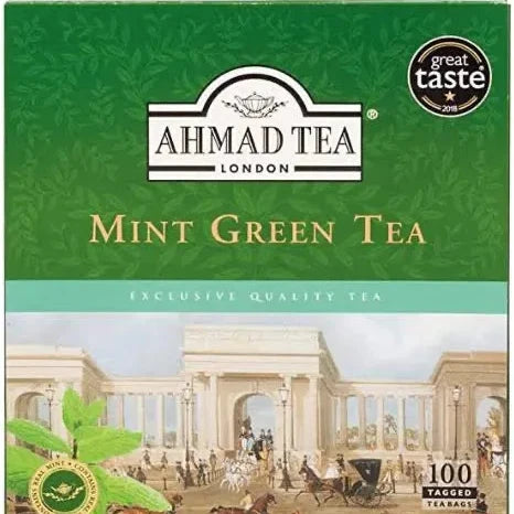 AHMAD TEA MINT GREEN TEA -100 TEA BAGS